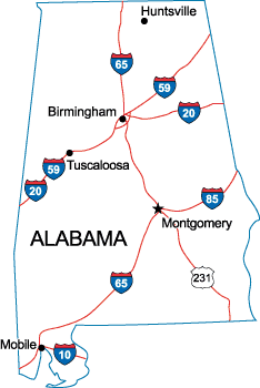 AL State Map