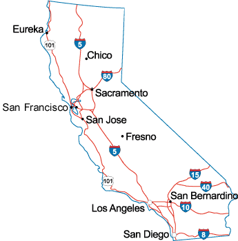 CA State Map