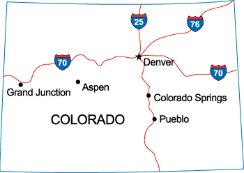 CO State Map
