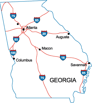 GA State Map
