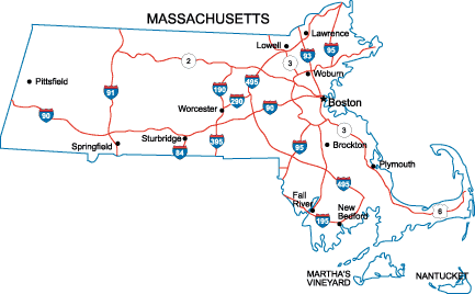 MA State Map