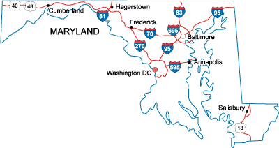 MD State Map