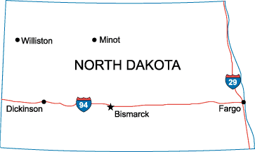 ND State Map