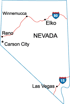 NV State Map