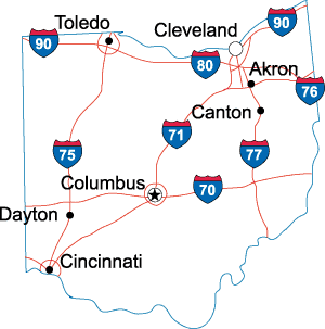 OH State Map