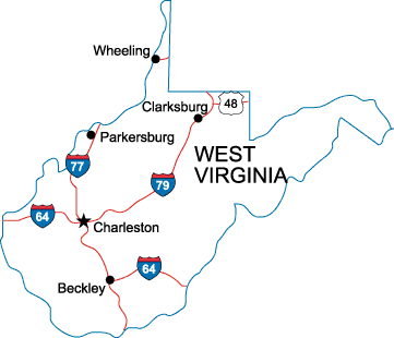 WV State Map