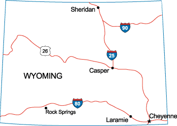 WY State Map