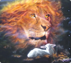 Lion and Lamb Scripture Image